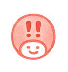 数字とローマ字♪プリチー赤はんこ（個別スタンプ：3）