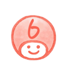 数字とローマ字♪プリチー赤はんこ（個別スタンプ：11）