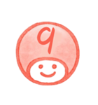 数字とローマ字♪プリチー赤はんこ（個別スタンプ：14）