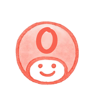 数字とローマ字♪プリチー赤はんこ（個別スタンプ：29）