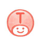 数字とローマ字♪プリチー赤はんこ（個別スタンプ：34）