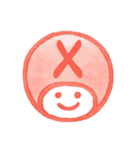 数字とローマ字♪プリチー赤はんこ（個別スタンプ：38）