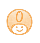 オレンジ・数字とローマ字♪プリチーはんこ（個別スタンプ：5）