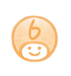 オレンジ・数字とローマ字♪プリチーはんこ（個別スタンプ：11）