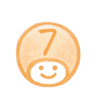 オレンジ・数字とローマ字♪プリチーはんこ（個別スタンプ：12）
