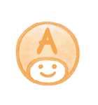 オレンジ・数字とローマ字♪プリチーはんこ（個別スタンプ：15）