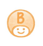 オレンジ・数字とローマ字♪プリチーはんこ（個別スタンプ：16）