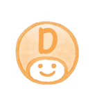 オレンジ・数字とローマ字♪プリチーはんこ（個別スタンプ：18）