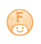 オレンジ・数字とローマ字♪プリチーはんこ（個別スタンプ：20）