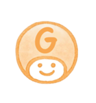 オレンジ・数字とローマ字♪プリチーはんこ（個別スタンプ：21）