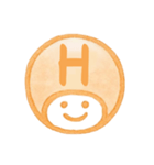 オレンジ・数字とローマ字♪プリチーはんこ（個別スタンプ：22）