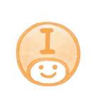 オレンジ・数字とローマ字♪プリチーはんこ（個別スタンプ：23）