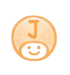 オレンジ・数字とローマ字♪プリチーはんこ（個別スタンプ：24）