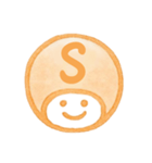 オレンジ・数字とローマ字♪プリチーはんこ（個別スタンプ：33）