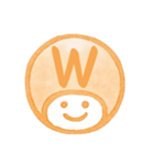 オレンジ・数字とローマ字♪プリチーはんこ（個別スタンプ：37）