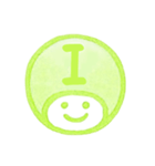 黄緑色・数字とローマ字♪プリチーはんこ（個別スタンプ：23）