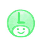 緑色・数字とローマ字♪プリチーはんこ（個別スタンプ：26）