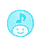 水色・数字とローマ字♪プリチーはんこ（個別スタンプ：4）