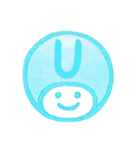 水色・数字とローマ字♪プリチーはんこ（個別スタンプ：35）