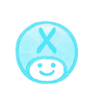 水色・数字とローマ字♪プリチーはんこ（個別スタンプ：38）