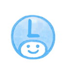 青色・数字とローマ字♪プリチーはんこ（個別スタンプ：26）