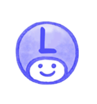 紺色・数字とローマ字♪プリチーはんこ（個別スタンプ：26）