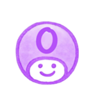 紫色・数字とローマ字♪プリチーはんこ（個別スタンプ：29）