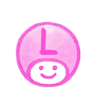 ピンク色・数字とローマ字♪プリチーはんこ（個別スタンプ：26）