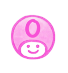 ピンク色・数字とローマ字♪プリチーはんこ（個別スタンプ：29）