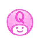 ピンク色・数字とローマ字♪プリチーはんこ（個別スタンプ：31）