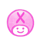 ピンク色・数字とローマ字♪プリチーはんこ（個別スタンプ：38）