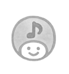 白黒・数字とローマ字♪プリチーはんこ（個別スタンプ：4）