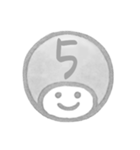 白黒・数字とローマ字♪プリチーはんこ（個別スタンプ：10）