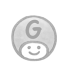 白黒・数字とローマ字♪プリチーはんこ（個別スタンプ：21）