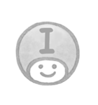 白黒・数字とローマ字♪プリチーはんこ（個別スタンプ：23）