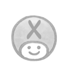 白黒・数字とローマ字♪プリチーはんこ（個別スタンプ：38）