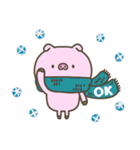 冬のぶたさん【年末年始】（個別スタンプ：6）