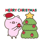 冬のぶたさん【年末年始】（個別スタンプ：17）