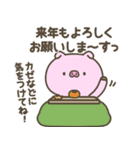 冬のぶたさん【年末年始】（個別スタンプ：23）