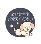 やさしいマルプー『年末年始2026』（個別スタンプ：5）