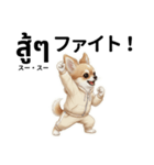 チワワ犬のタイ語日本語挨拶（個別スタンプ：36）