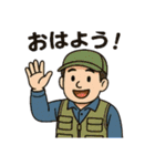 釣り人の気持ちや連絡などのスタンプ（個別スタンプ：1）