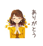 一年中使える♡大人可愛いOL（個別スタンプ：9）