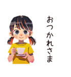 一年中使える★子ども（女の子）日常（個別スタンプ：9）
