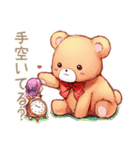 やさしいくまのリモートワーク★一言（個別スタンプ：19）