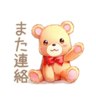 やさしいくまのリモートワーク★一言（個別スタンプ：34）
