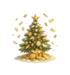 願いを込めて！40種類のクリスマスツリー（個別スタンプ：9）