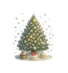 願いを込めて！40種類のクリスマスツリー（個別スタンプ：13）