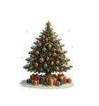 願いを込めて！40種類のクリスマスツリー（個別スタンプ：21）