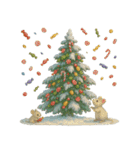 願いを込めて！40種類のクリスマスツリー（個別スタンプ：31）